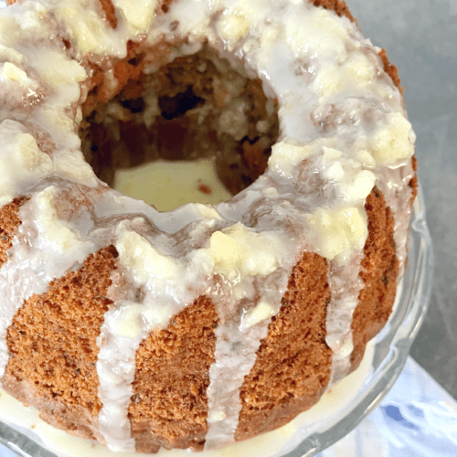 Fresh Pineapple Spelt Cake with a Pineapple Frosting (low fat and sugar)