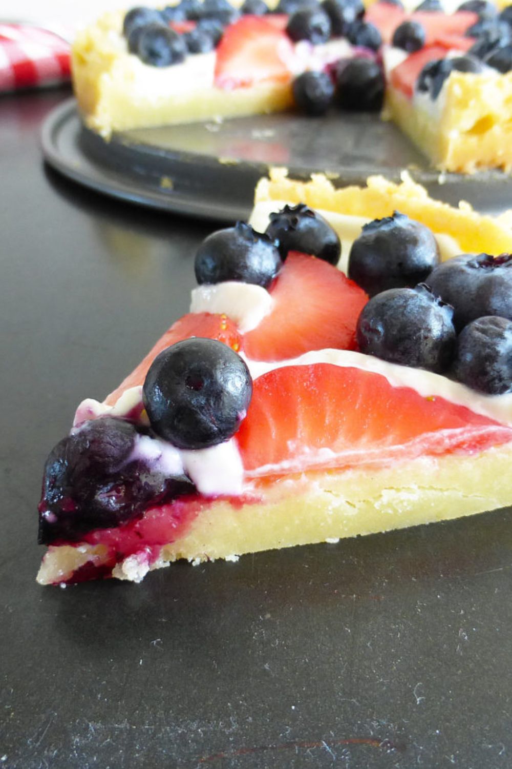 Lemon Cookie Pizza with Strawberries & Blueberries