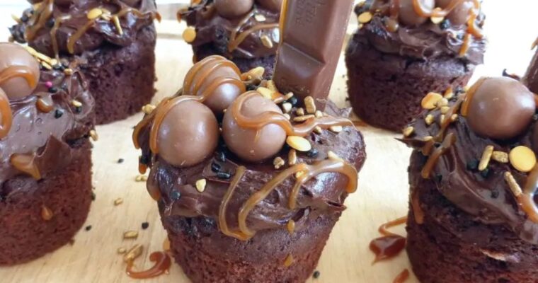 Chocolate Spelt Overload Cupcakes