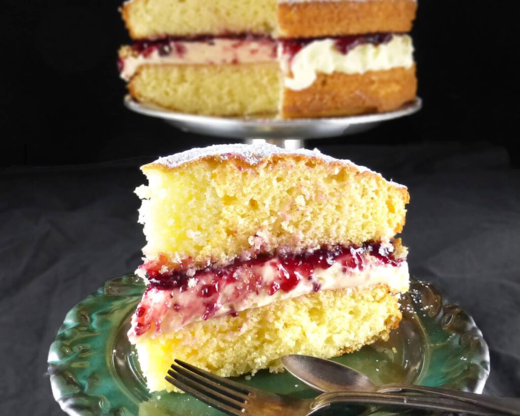 Spelt Victoria Sandwich Cake (with buttercream icing)