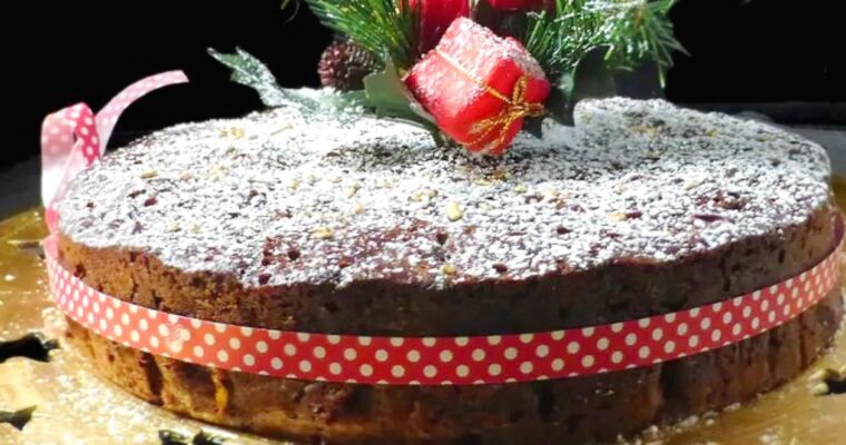 Simple Last Minute Christmas Fruit Cake