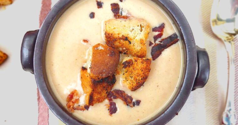 Roasted Cauliflower and Red Pepper Soup