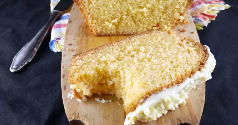 Spelt Madeira Cake with a Cream Cheese Frosting