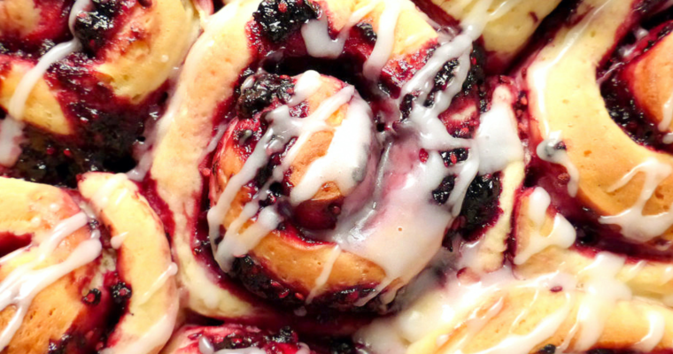 Blackberry Skillet Overnight Buns