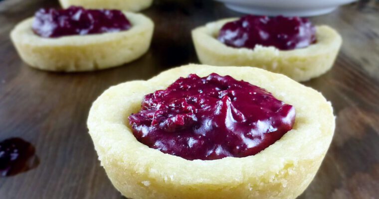 Blackberry Spelt Cookie Cups