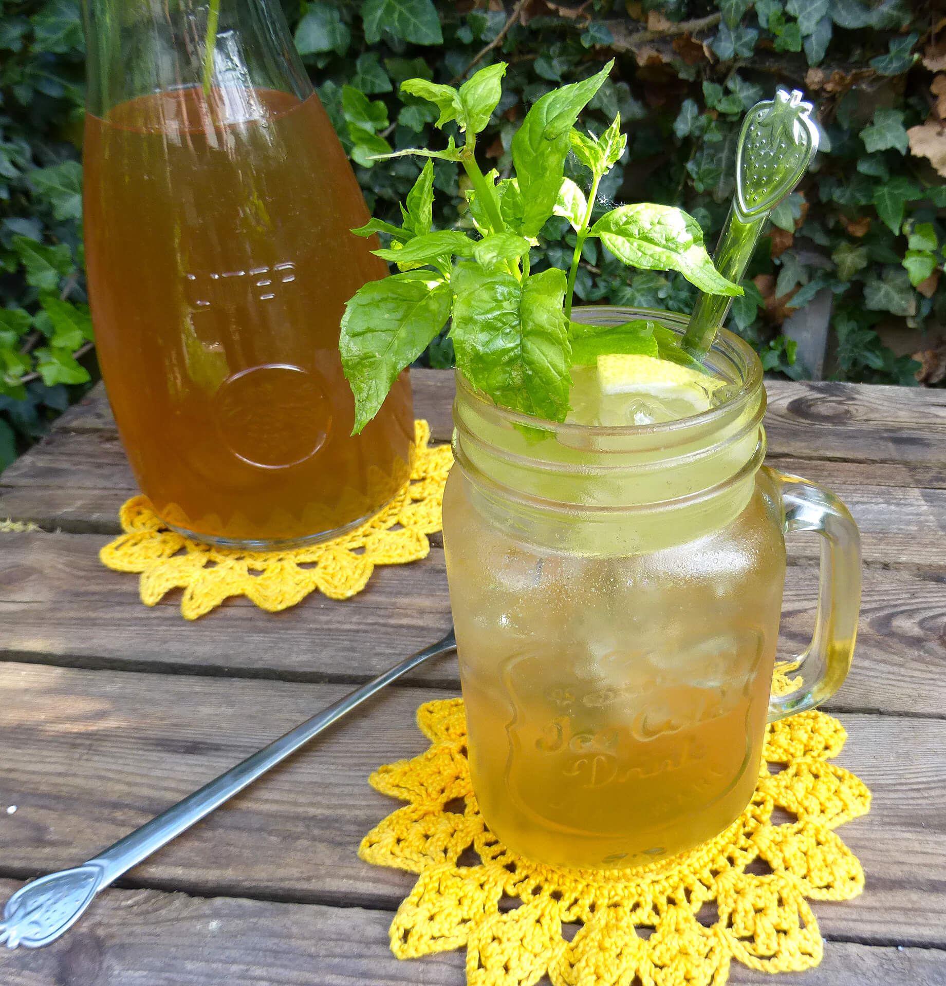 Easy Homemade Elderflower Cordial - Vibrant plate