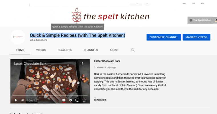 Quick & Simple Recipes (with The Spelt Kitchen)