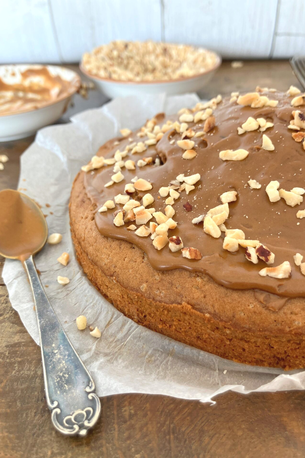 Spelt Airfryer Coffee Cake with Coffee Icing