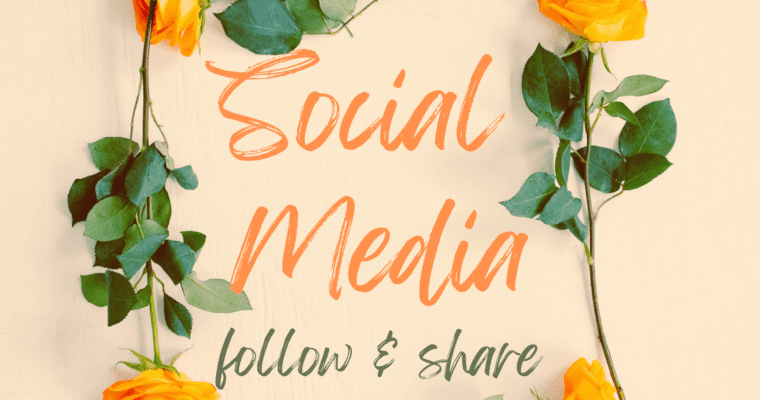 Social Media Follow & Share (For Food Bloggers)