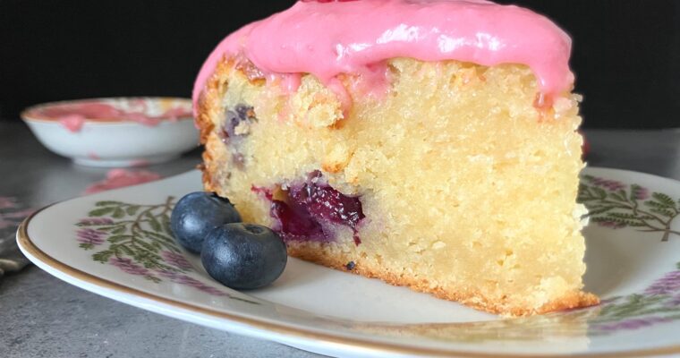 Blueberry White Chocolate Mud Cake