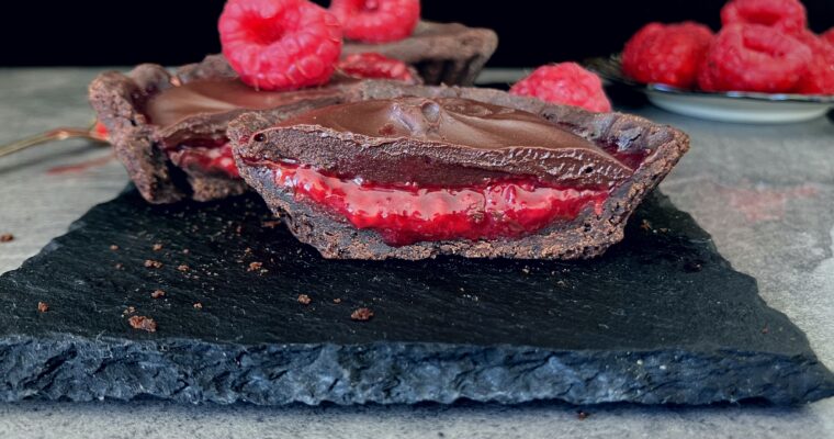 Dark Chocolate Raspberry Tartlets