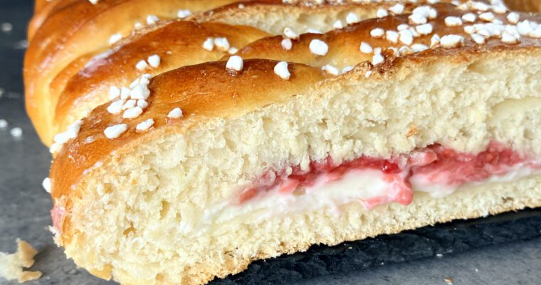 Raspberry and Cream Cheese Braid