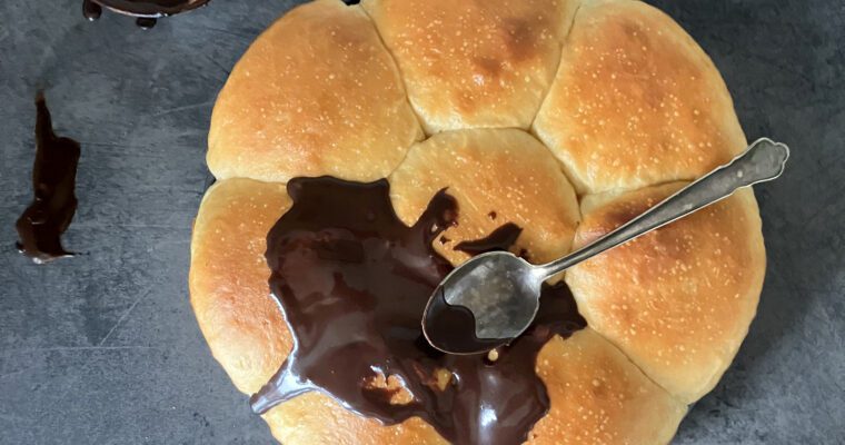 Chocolate-Filled Overnight Buns (with Spelt or All-Purpose Flour)