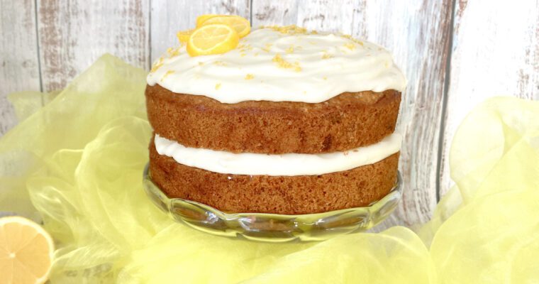 Layered Brown Sugar Spelt Carrot Cake (with Lemon Cream Cheese Frosting)